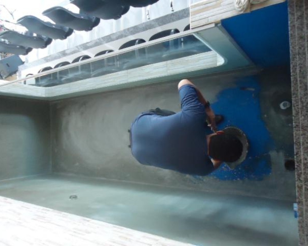 Imagem 8 da galeria impermeabilização de piscina. impermeabilização de piscina com fibra. 
