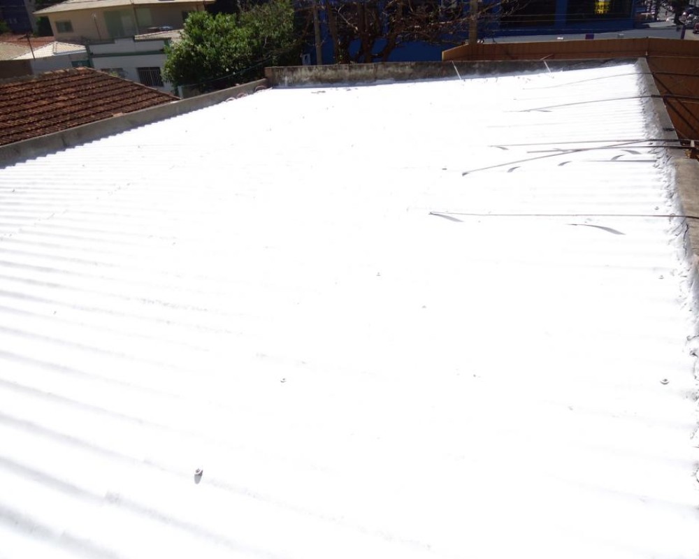 Imagem 4 da galeria Impermeabilização de Telhado. para impermeabilizar um telhado é preciso lavar bem se posivél com cloro, após a lavagem aplicá a tinta térmica.  