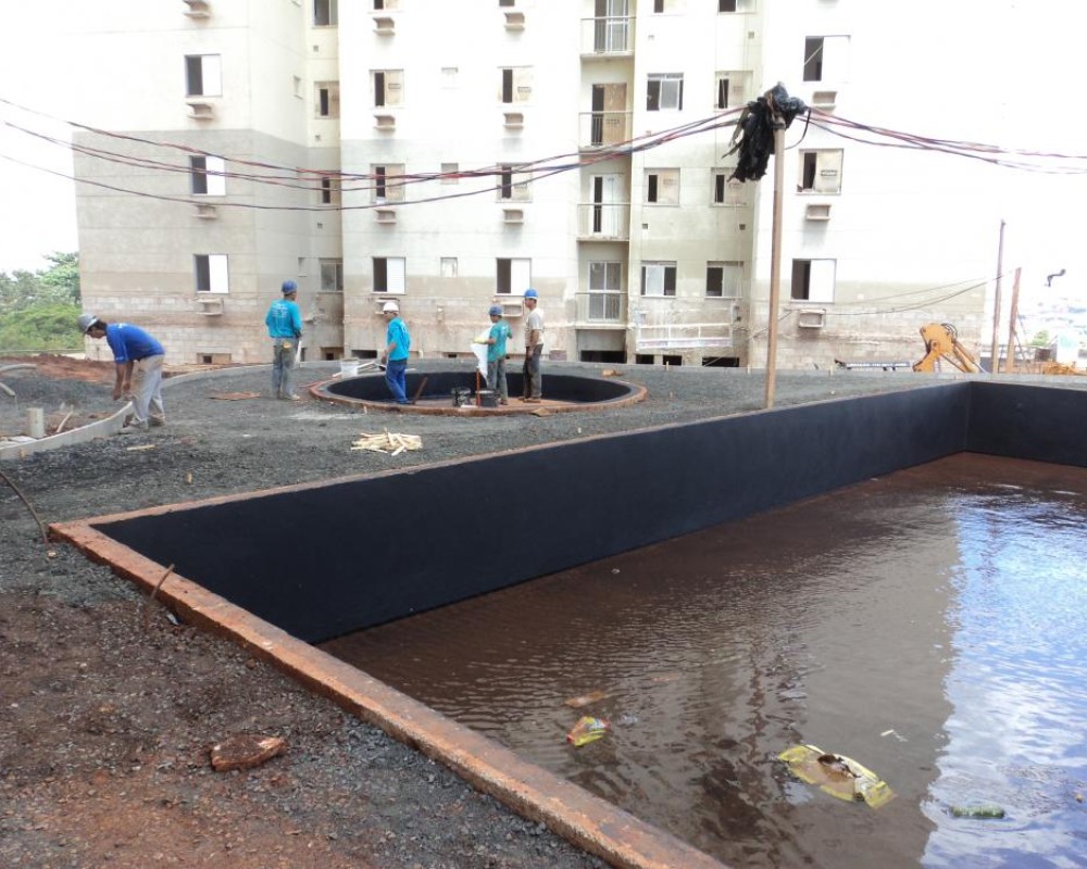 Imagem 27 da galeria Impermeabilização de Piscina, com Manta Liquida Estruturada.