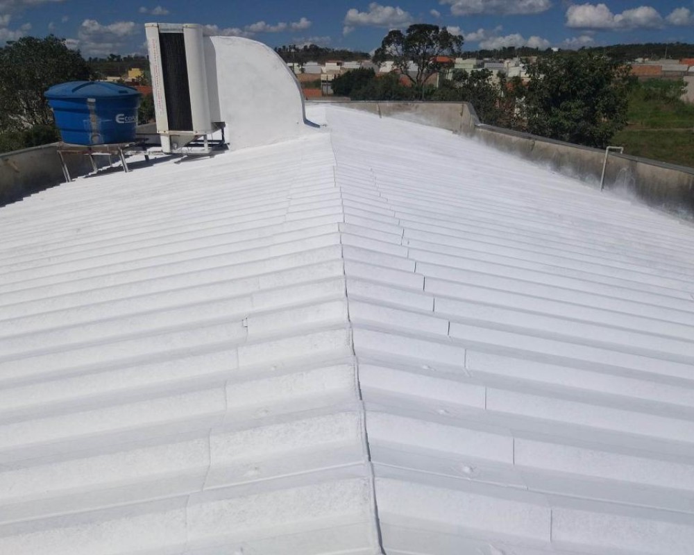 Imagem 9 da galeria Impermeabilização e isolamento térmico de telhado galvanizado. fita multiuso e tinta térmica emborrachada. 
